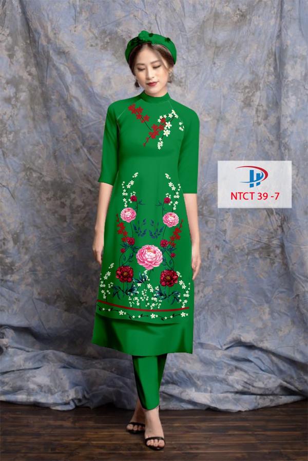Vải Áo Dài Cách Tân Hoa In 3D AD NTCT39 16